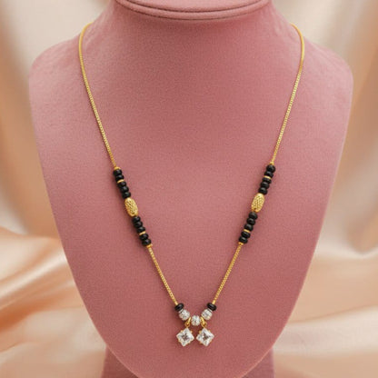 Minimal Black Beads / Mangalsutra - Medium Length