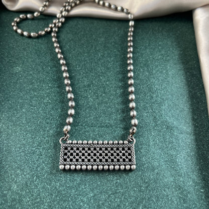 German silver look necklace set with oxidised polish .Traditional jewelry for everyday and festive use,Silver look alike necklace set with oxidised finish ethnic artificial jewelry for women
