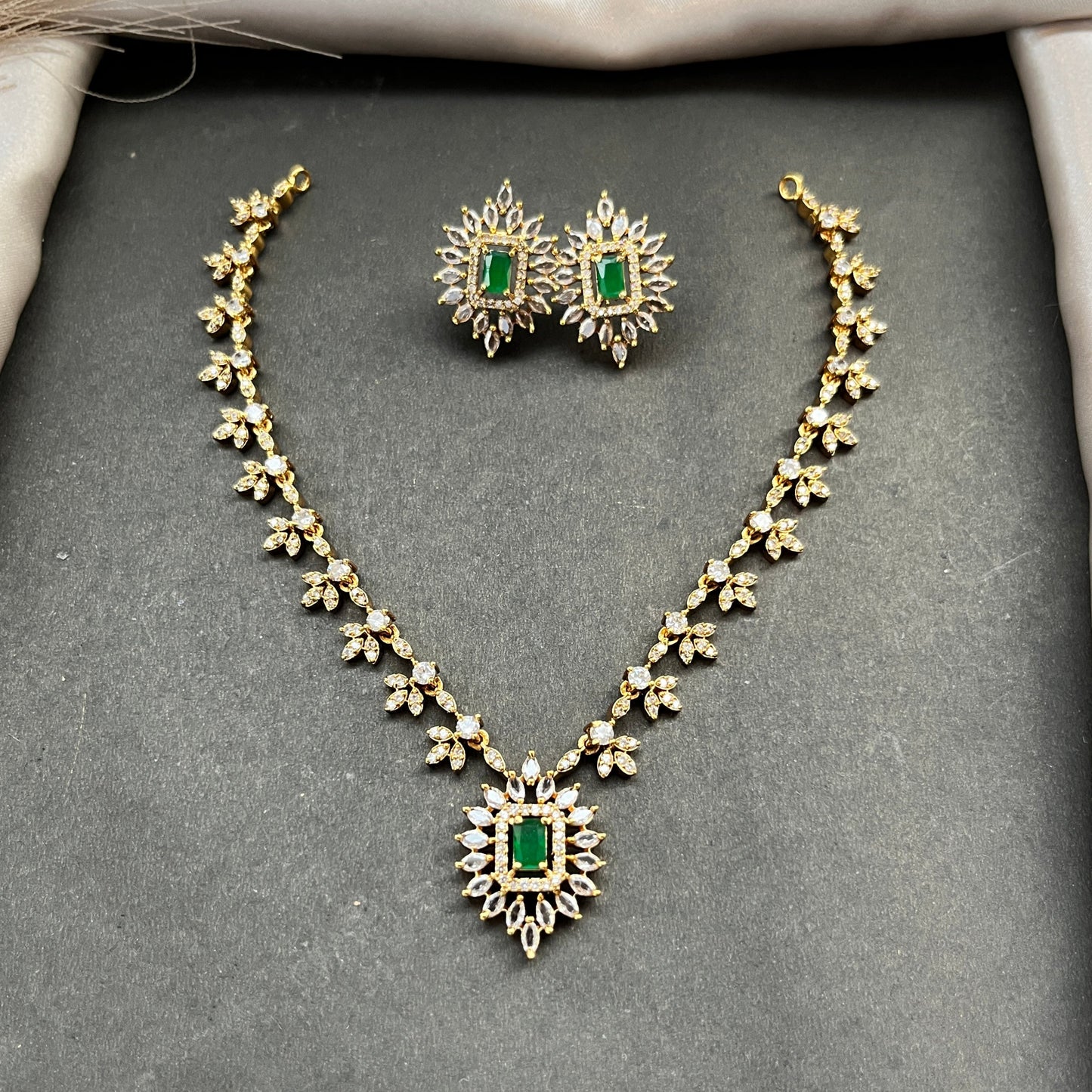 Gold look alike necklace set,Imitation jewelry,Artificial necklace set,Bridal  festive wear,Temple design 