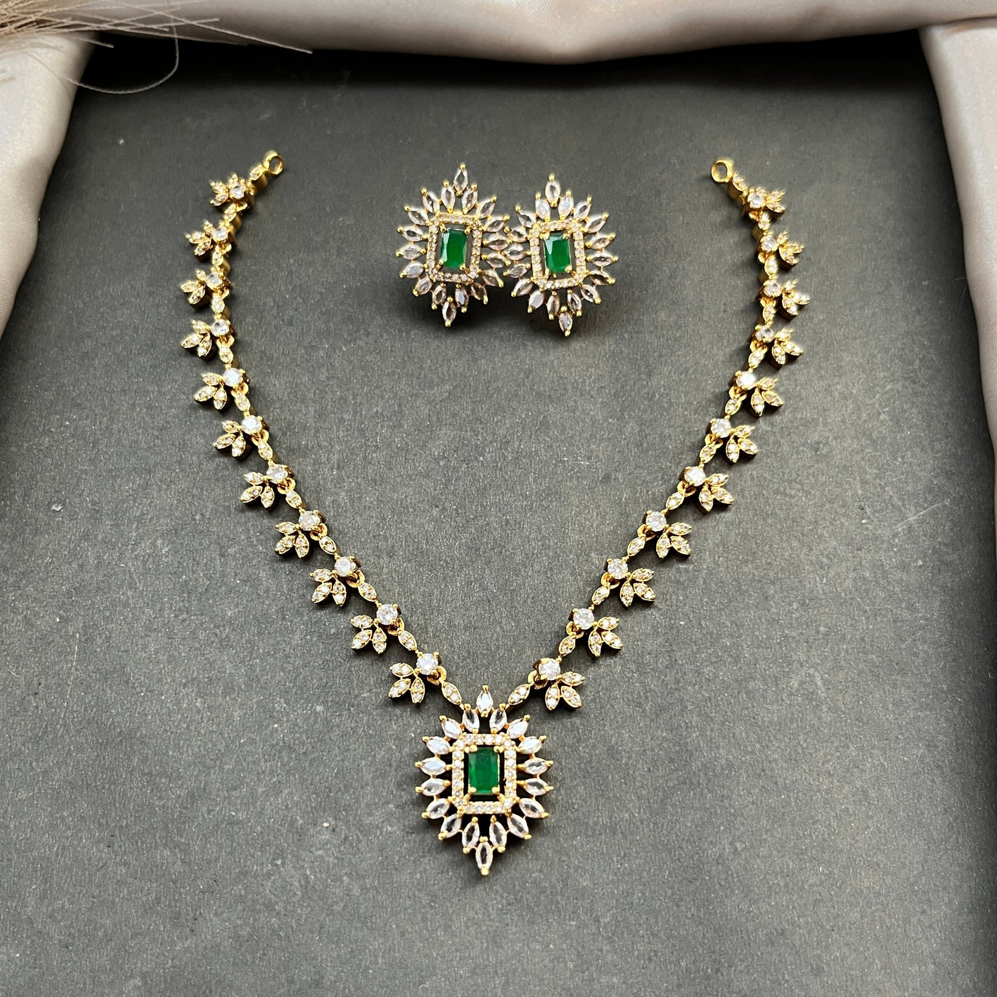Gold look alike necklace set,Imitation jewelry,Artificial necklace set,Bridal  festive wear,Temple design 