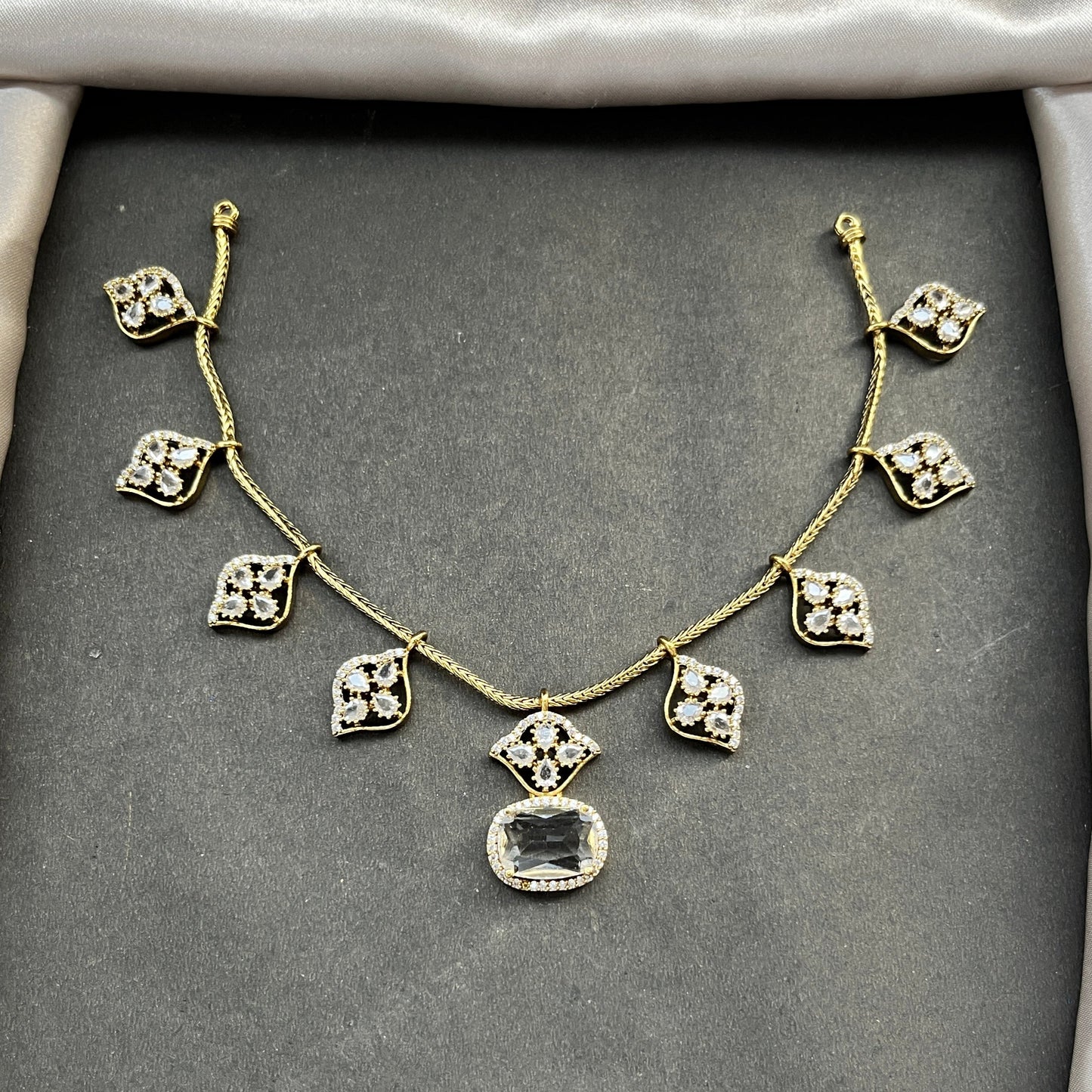 Gold look alike necklace set,Imitation jewelry,Artificial necklace set,Bridal  festive wear,Temple design 