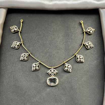 Gold look alike necklace set,Imitation jewelry,Artificial necklace set,Bridal  festive wear,Temple design 