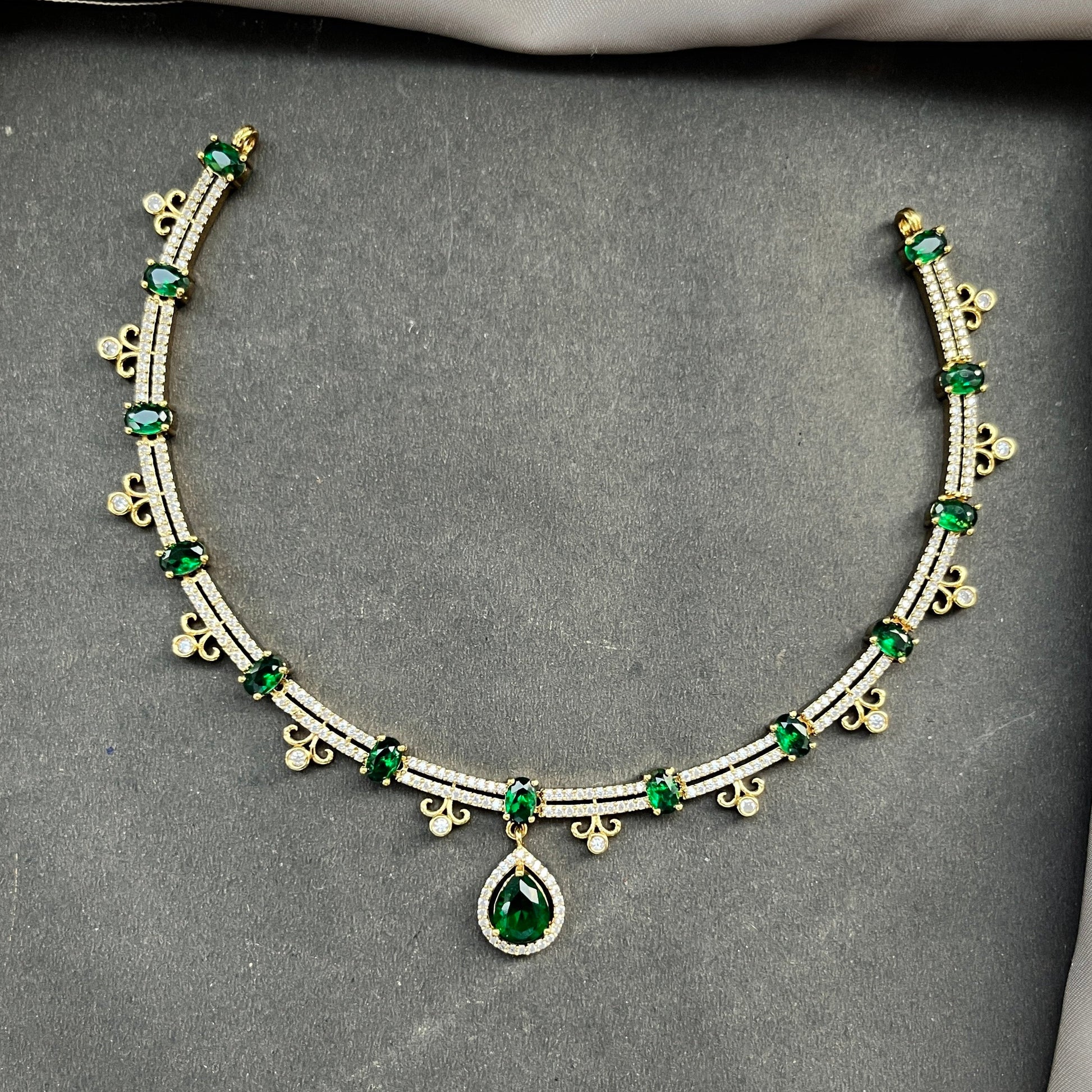 Gold look alike necklace set,Imitation jewelry,Artificial necklace set,Bridal  festive wear,Temple design 