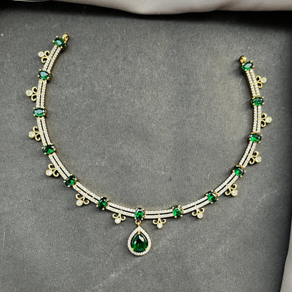 Gold look alike necklace set,Imitation jewelry,Artificial necklace set,Bridal  festive wear,Temple design 
