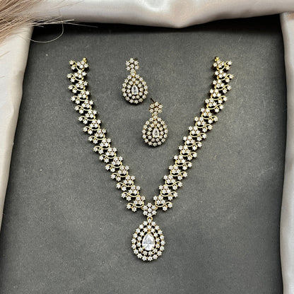Gold look alike necklace set,Imitation jewelry,Artificial necklace set,Bridal  festive wear,Temple design 
