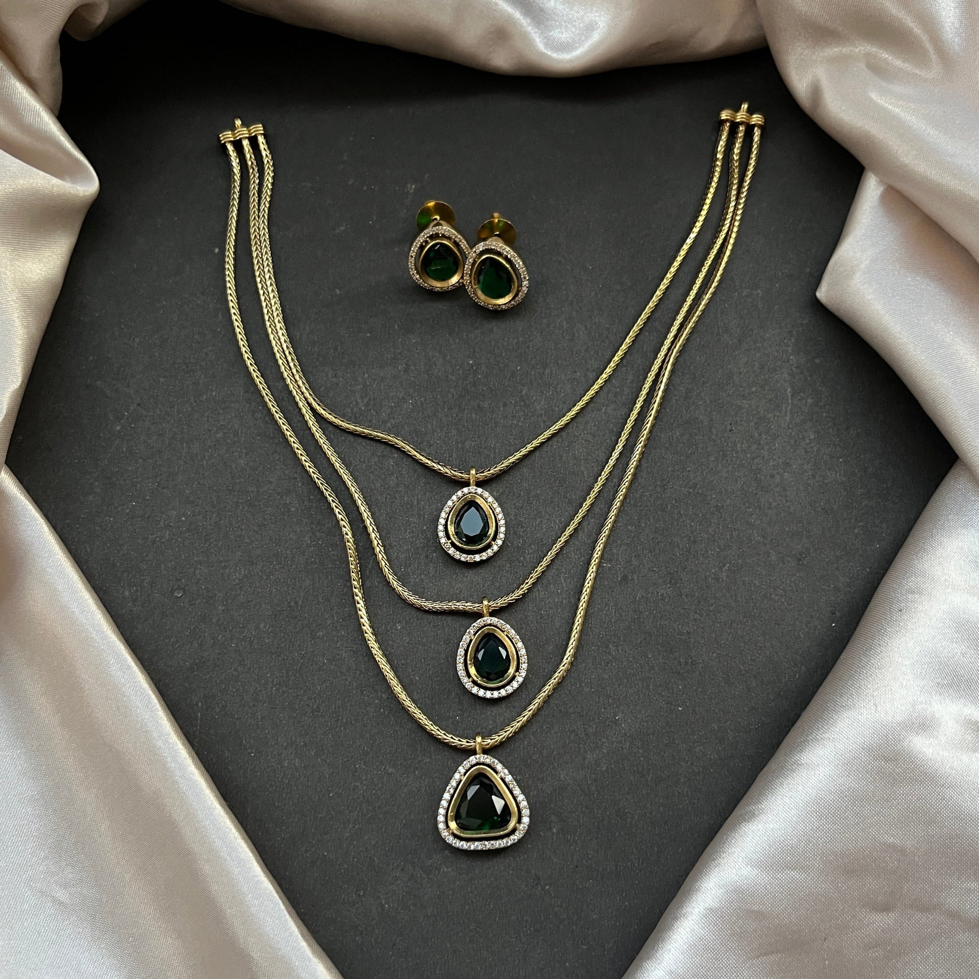 Gold look alike necklace set,Imitation jewelry,Artificial necklace set,Bridal  festive wear,Temple design 