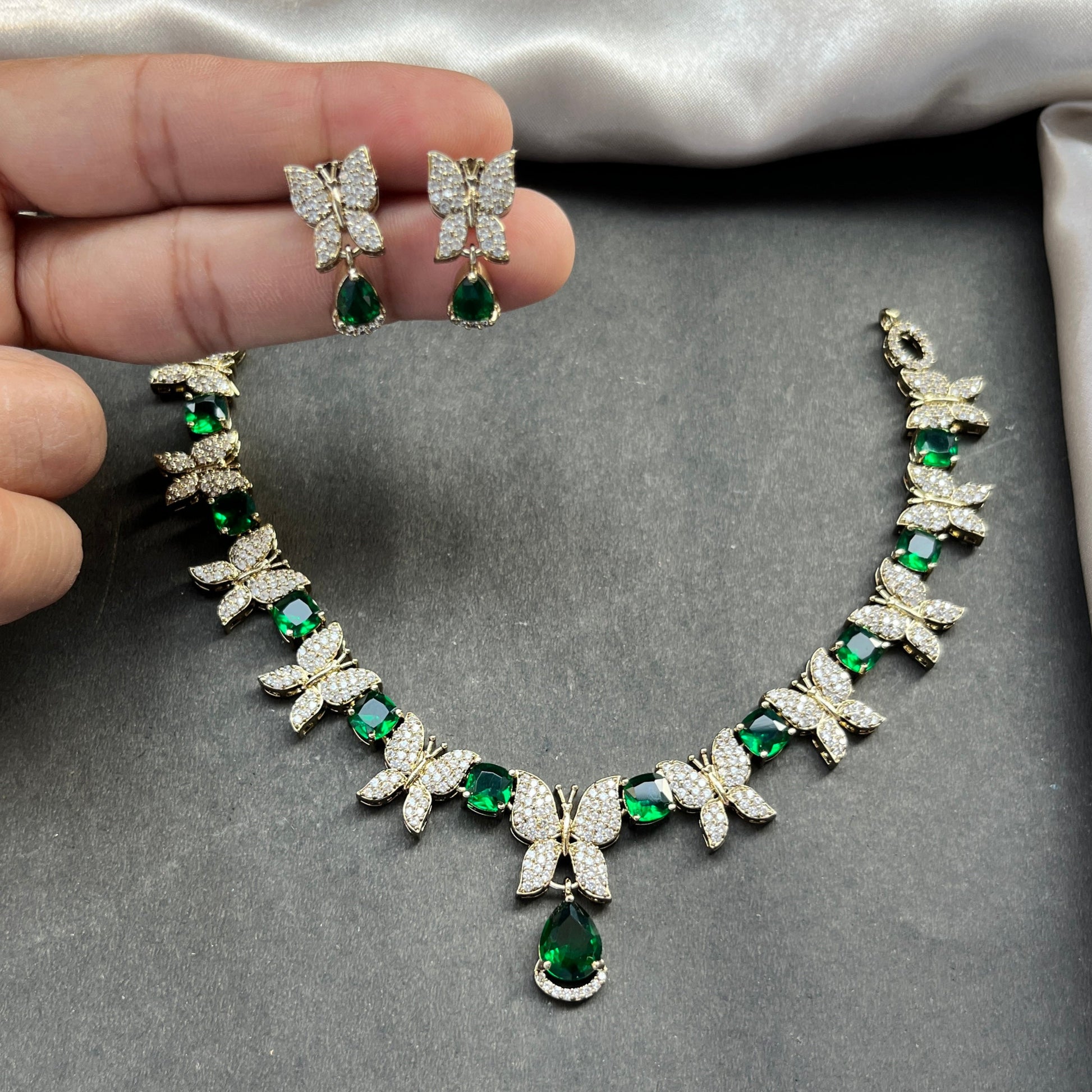 Gold look alike necklace set,Imitation jewelry,Artificial necklace set,Bridal  festive wear,Temple design 