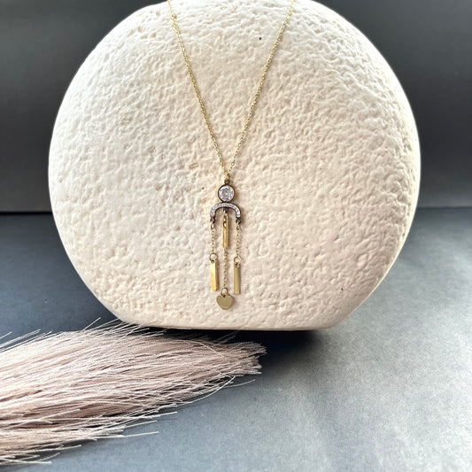18K gold plated minimalist necklace anti-tarnish daily wear jewelry for women,18K gold plated dainty bracelet ,anti-tarnish finish, perfect for office wear and casual looks