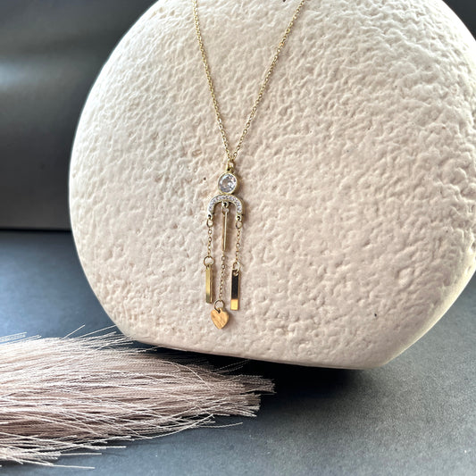 18K gold plated minimalist necklace anti-tarnish daily wear jewelry for women,18K gold plated dainty bracelet ,anti-tarnish finish, perfect for office wear and casual looks