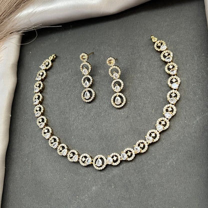 Gold look alike necklace set,Imitation jewelry,Artificial necklace set,Bridal  festive wear,Temple design 