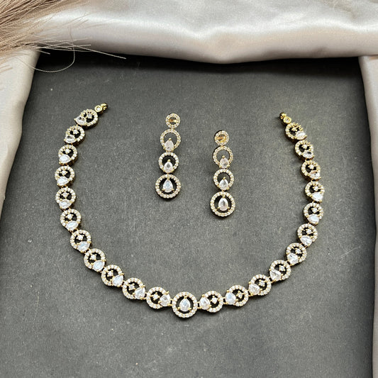 Gold look alike necklace set,Imitation jewelry,Artificial necklace set,Bridal  festive wear,Temple design 