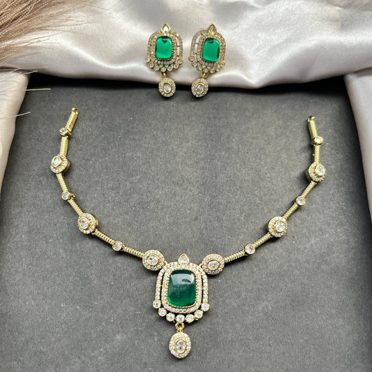 Gold look alike necklace set,Imitation jewelry,Artificial necklace set,Bridal  festive wear,Temple design 