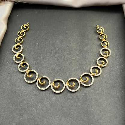 Gold look alike necklace set,Imitation jewelry,Artificial necklace set,Bridal  festive wear,Temple design 