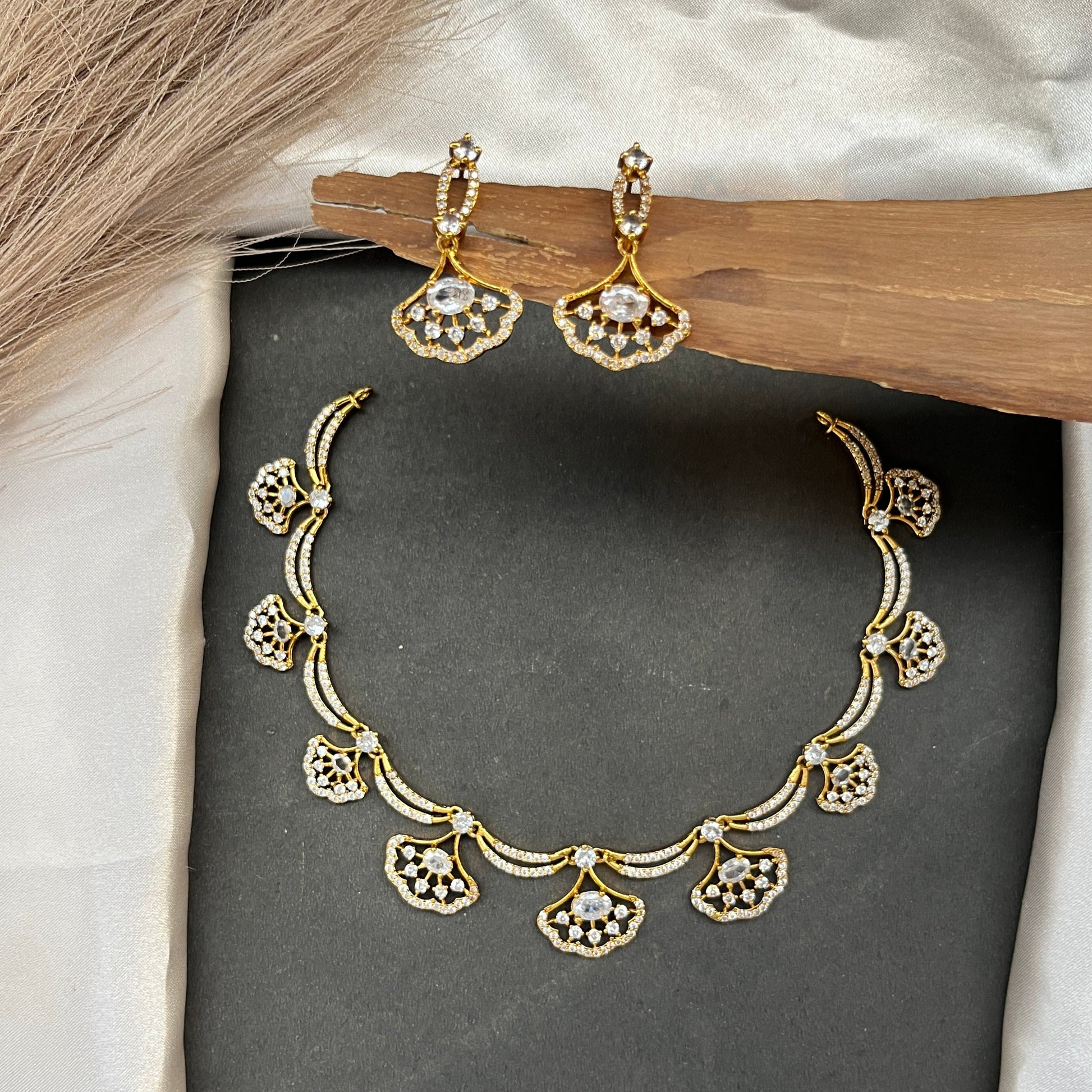 Gold look alike necklace set,Imitation jewelry,Artificial necklace set,Bridal  festive wear,Temple design 