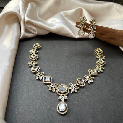 Gold look alike necklace set,Imitation jewelry,Artificial necklace set,Bridal  festive wear,Temple design 