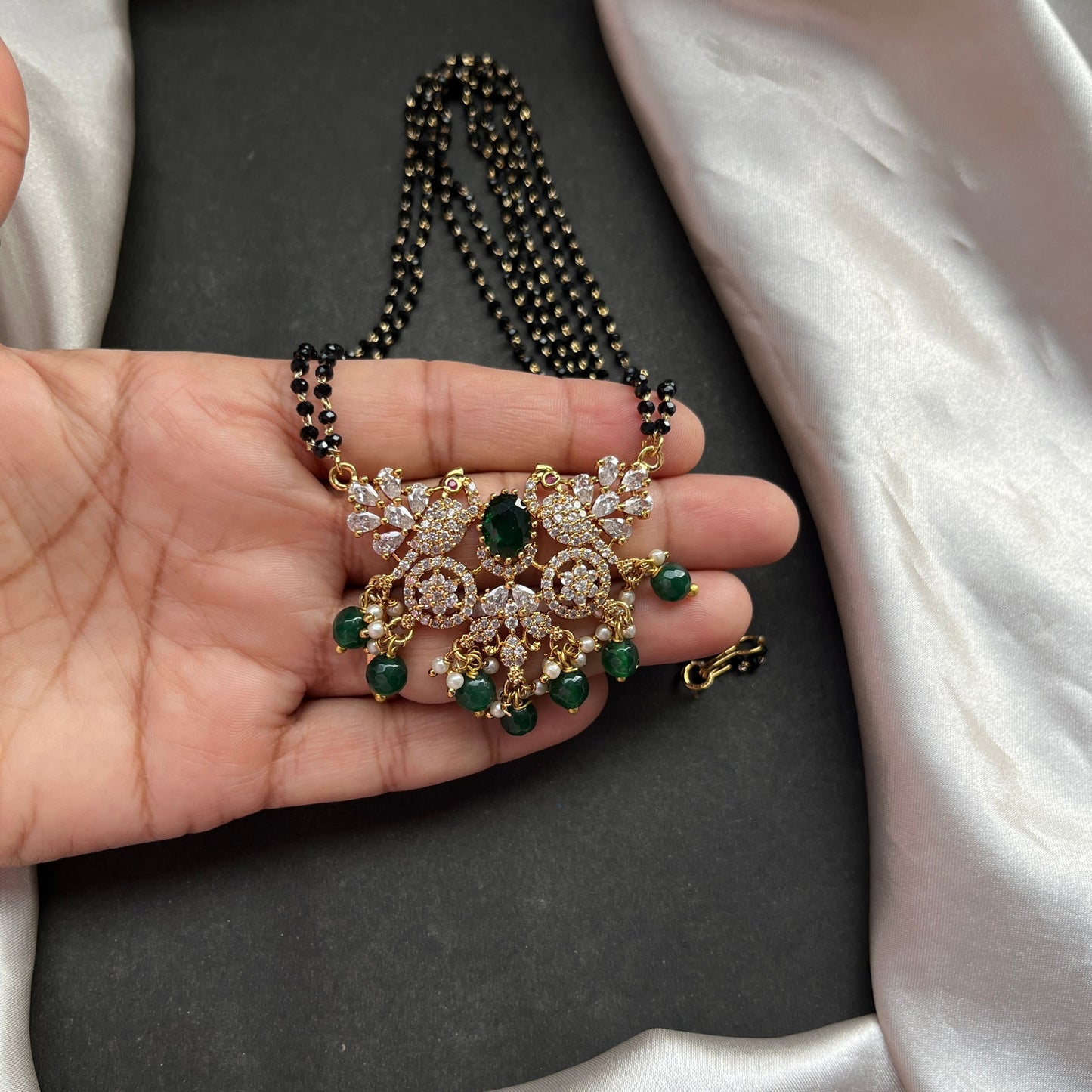 diamond mangalsutra,mangalsutra designs,wedding jewelry,black beads necklace,mangalsutra,mangalsutra designs,designer mangalsutra black beads,modern mangalsutra black beads,buy mangalsutra online black beads,mangalsutra price black beads,lightweight mangalsutra black beads