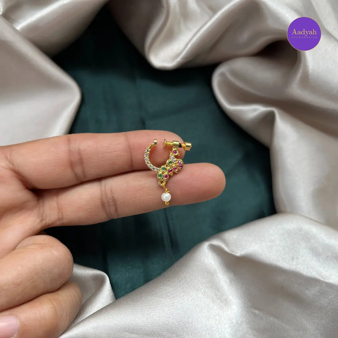 Non Piercing - Nose Pin ( Ring Type)