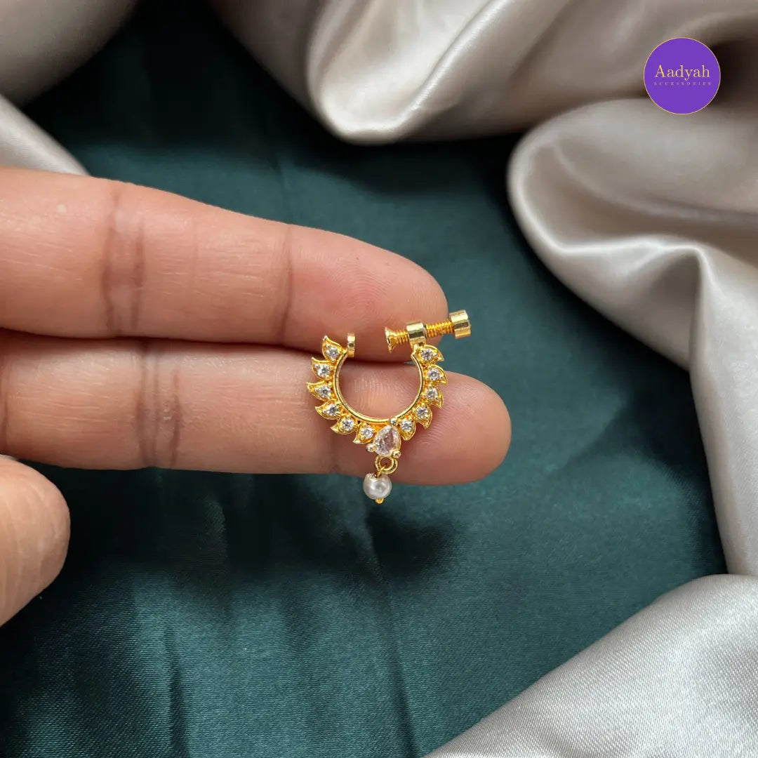 Non Piercing - Nose Pin ( Ring Type)