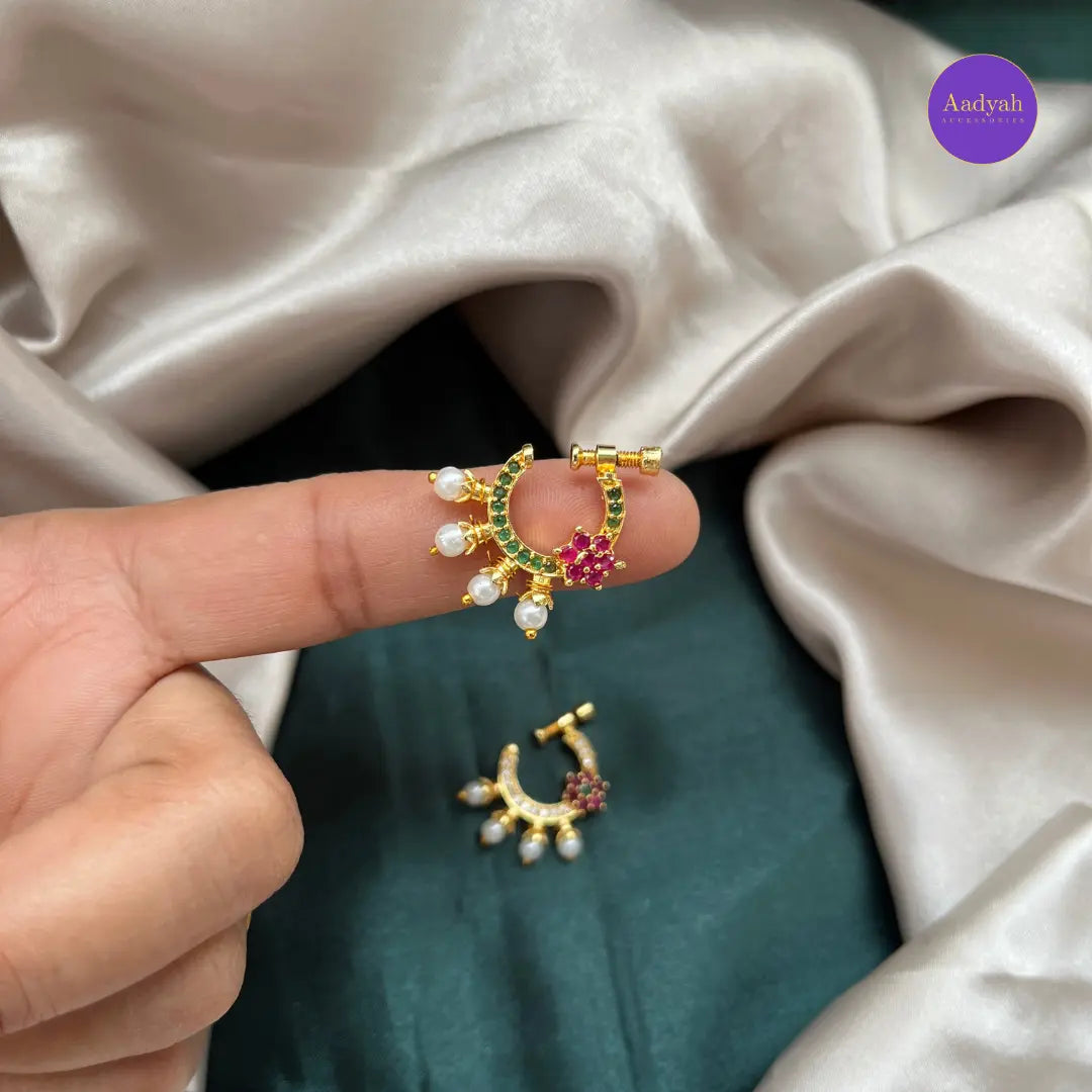Non Piercing - Nose Pin ( Ring Type)