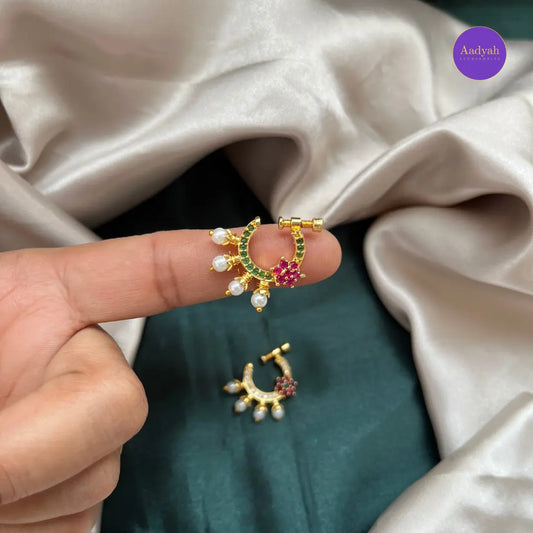 Non Piercing - Nose Pin ( Ring Type)