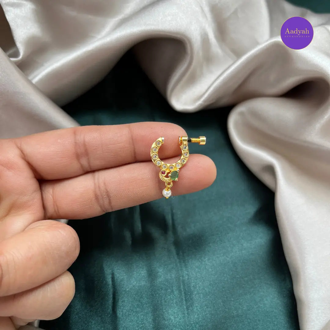 Non Piercing - Nose Pin ( Ring Type)