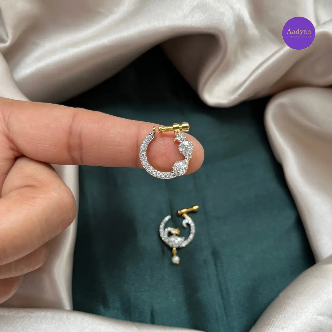 Non Piercing - Nose Pin ( Ring Type)