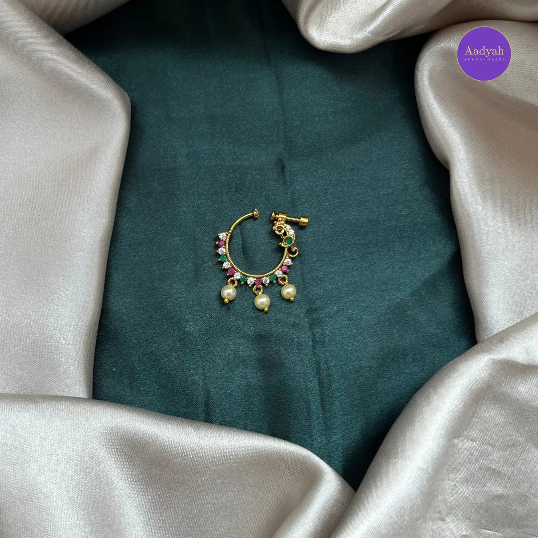 Non Piercing - Nose Pin ( Ring Type)