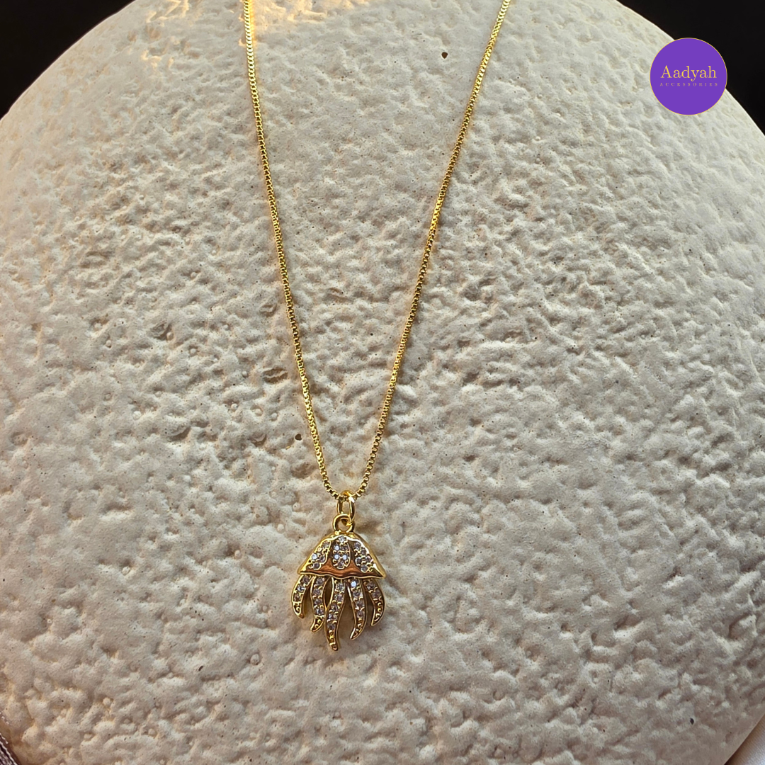 Octopus Anti-Tarnish pendant Chain - Gold