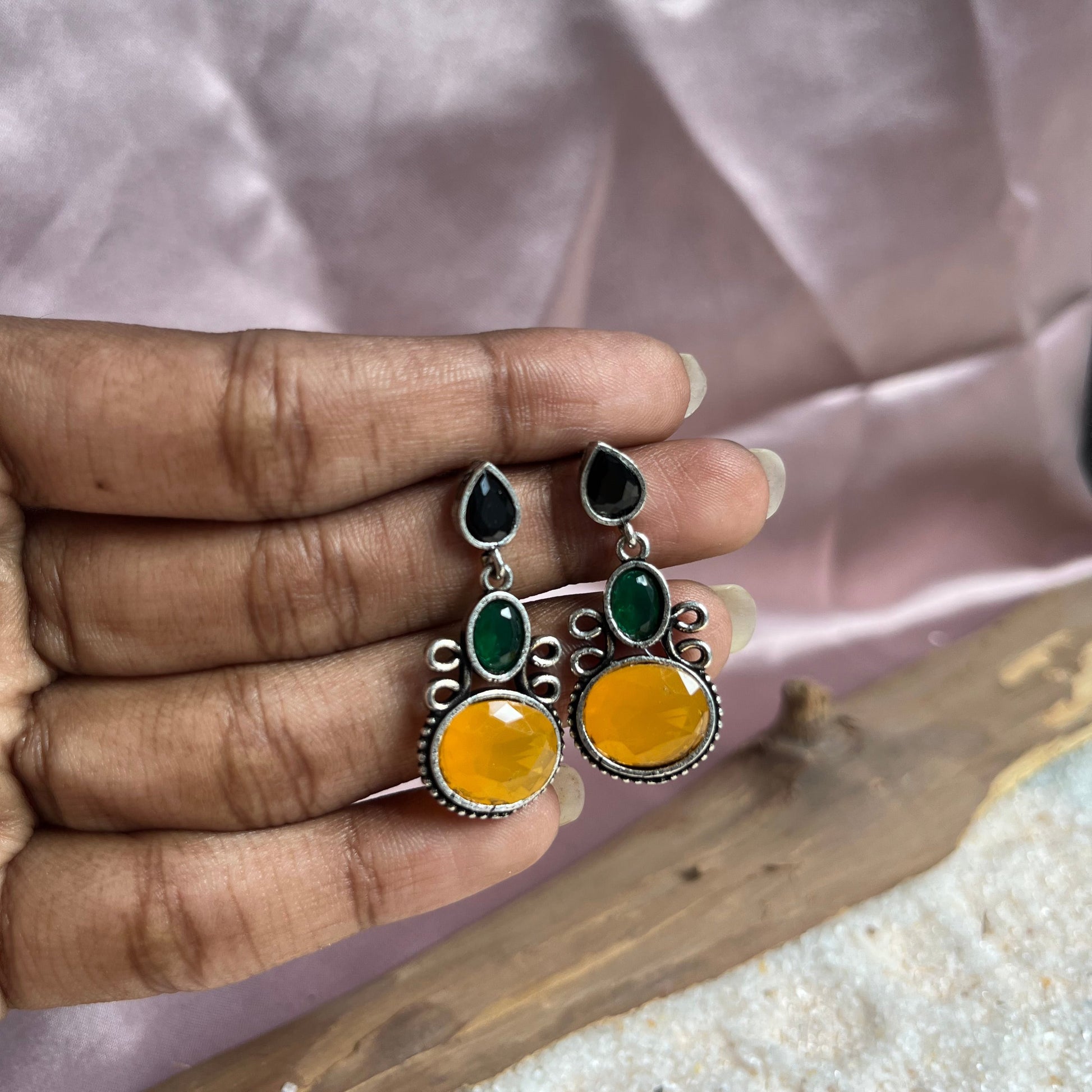 Yellow Studs, Green Studs, Black Studs, Silver Studs