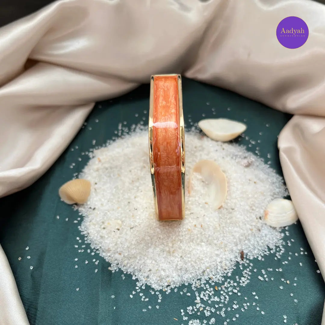 Openable Square Bangles Kada - Resin Enamel