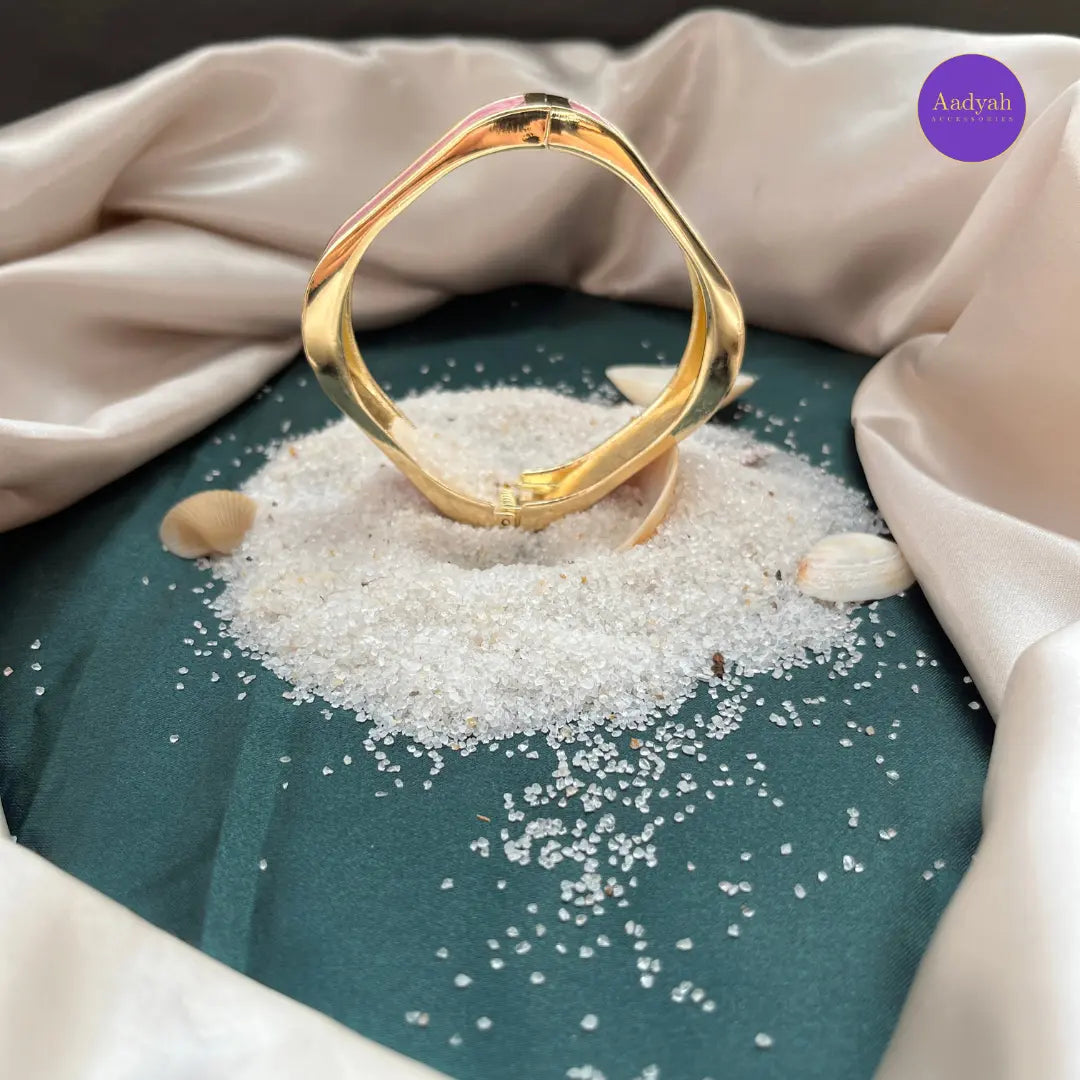 Openable Square Bangles Kada - Resin Enamel