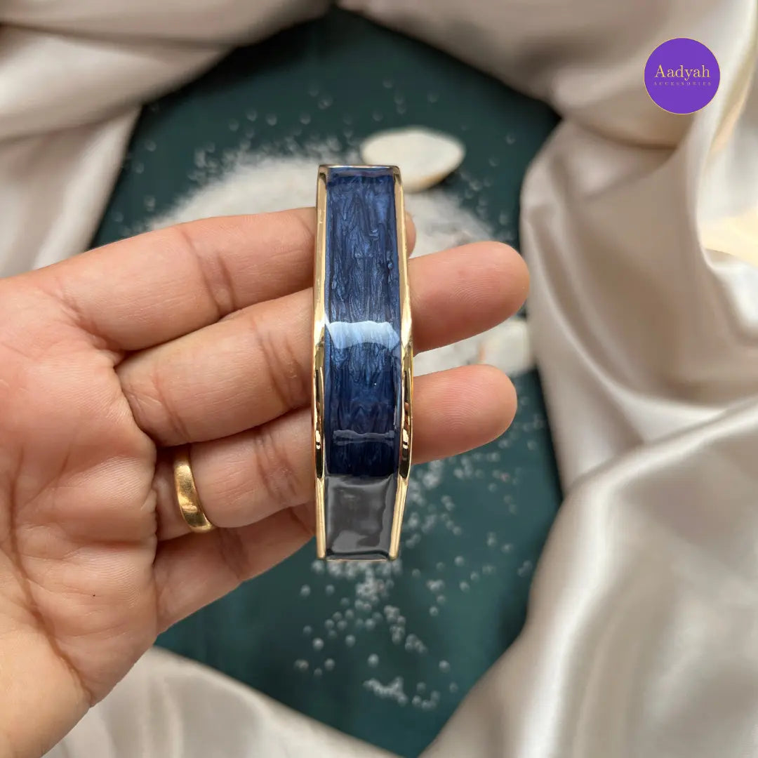 Openable Square Bangles Kada - Resin Enamel