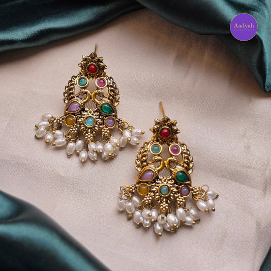 Oxisied Earring - Multi