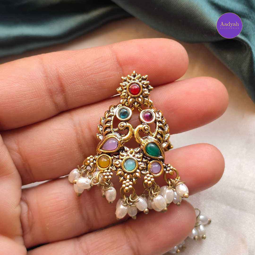 Oxisied Earring - Multi