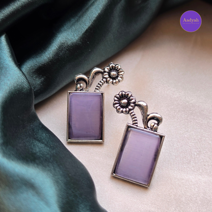 Oxisied Earring - Silver