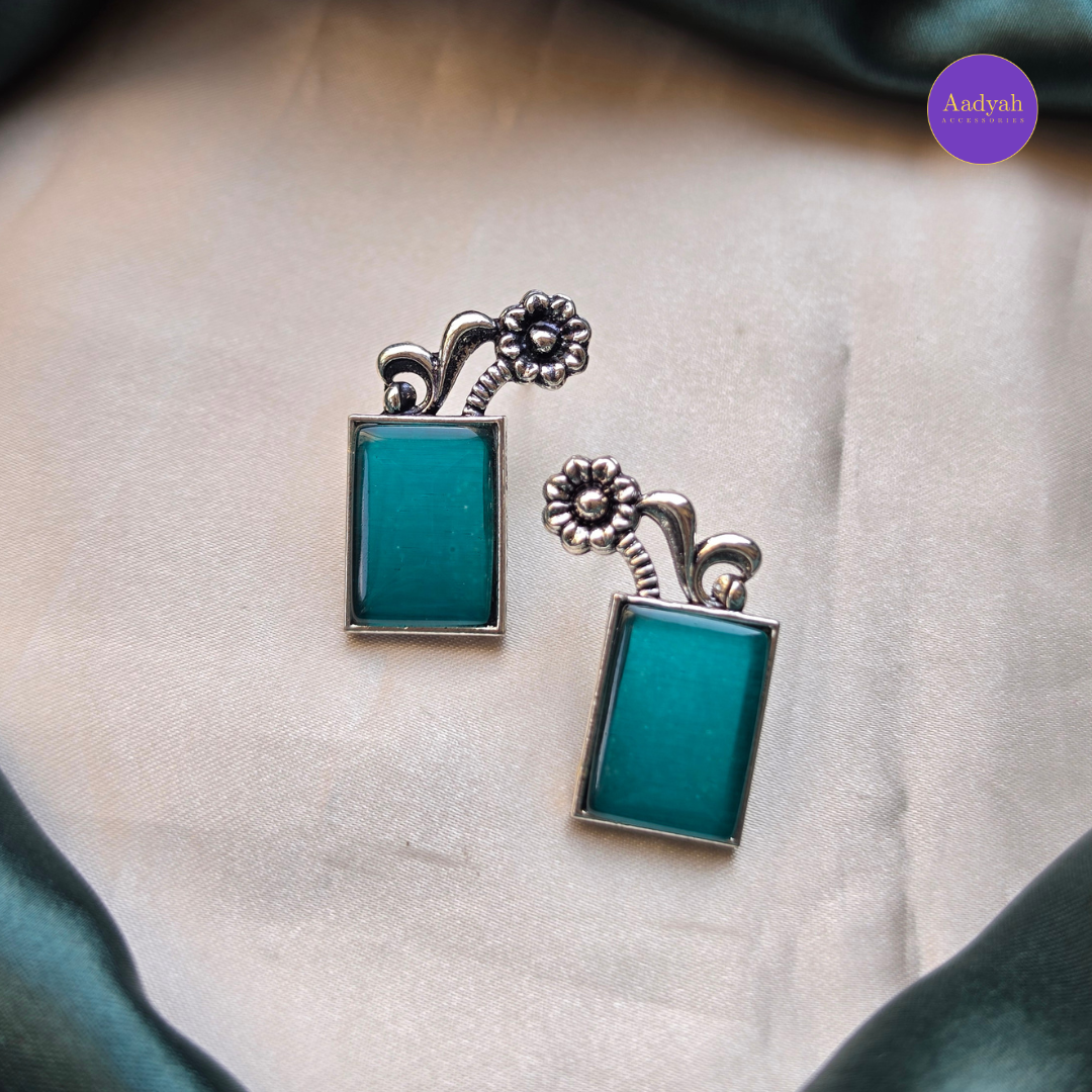 Oxisied Earring - Silver