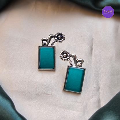 Oxisied Earring - Silver