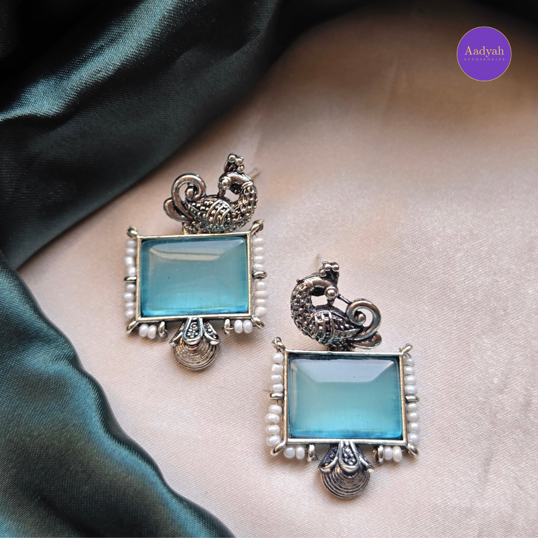 Oxisied Earring - Silver