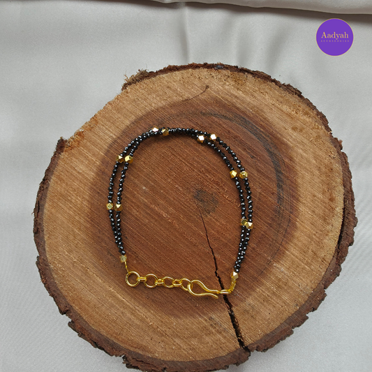 Palakasarulu Black Diamond Bracelet - Gold