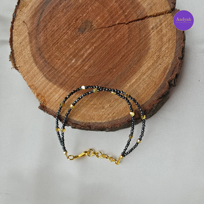 Palakasarulu Black Diamond Bracelet - Gold