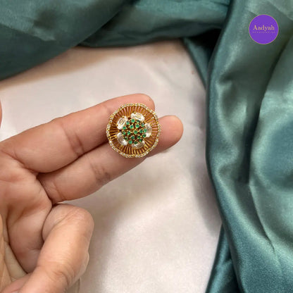 Parigul Stud - Green & Pink
