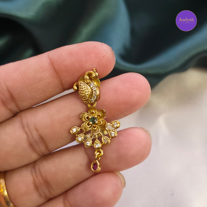 Peacock Floral Necklace Set - Multi