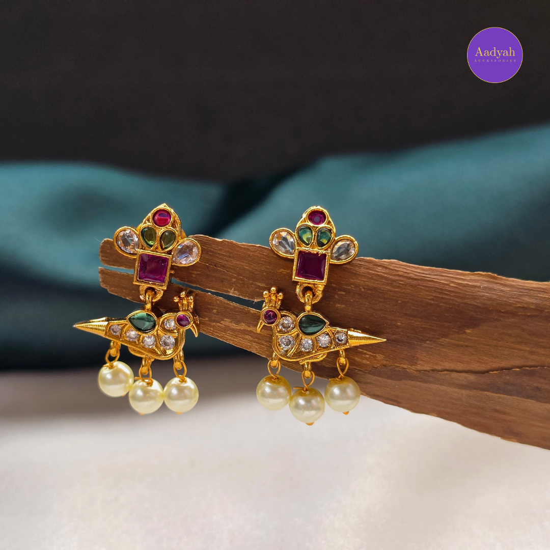 Peacock Hasli/Kante Set - Gold