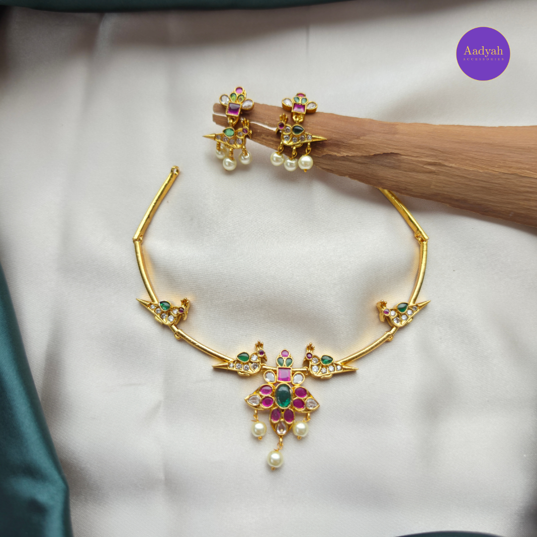Peacock Hasli/Kante Set - Gold