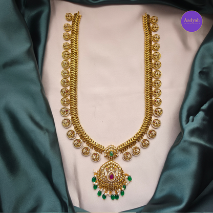 Peacock Jelebi Bottu Haram Set - Victorian