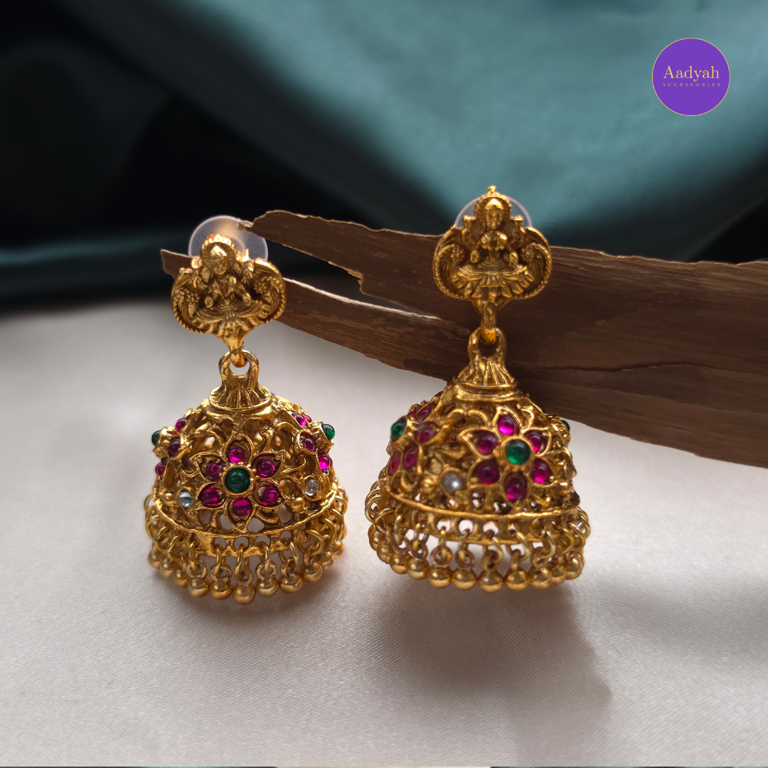 Peacock Kasu Designer Necklace Set - Matt