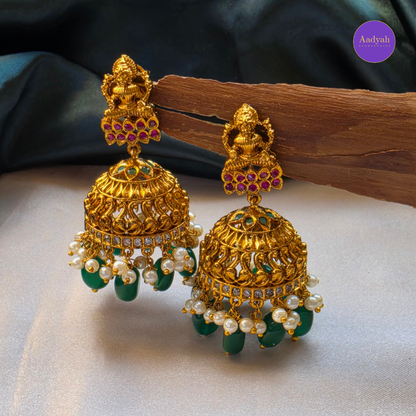 Peacock Kasu Long Haram Set - Matt