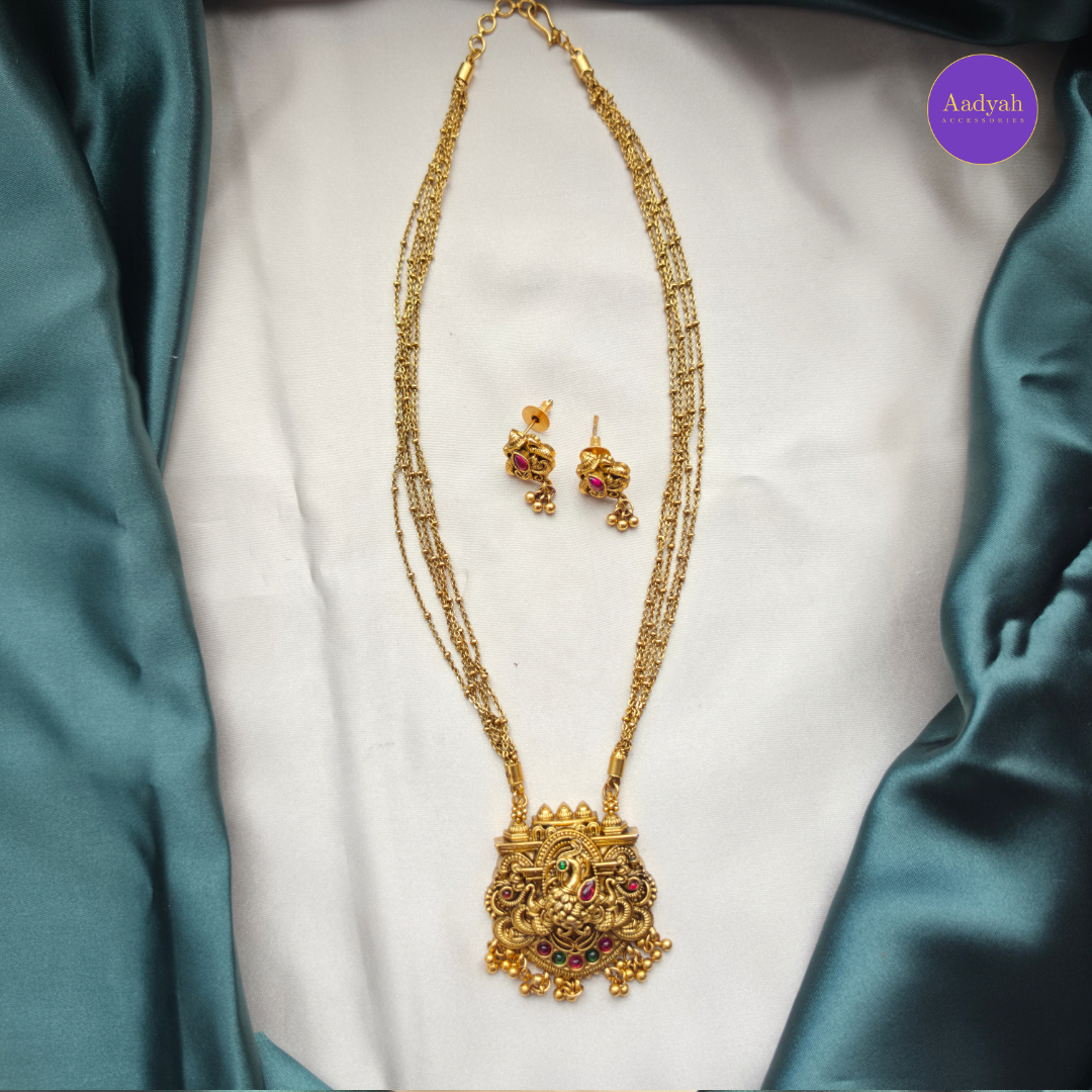 Peacock Pendant ChandraHaram - Matt