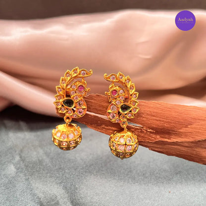 Peacock Small Ear Cuff - Multi
