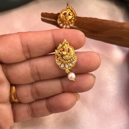 Peacock Stud - Gold